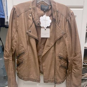 Faux leather jacket